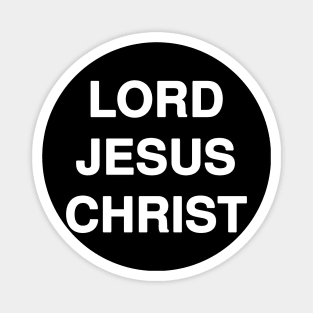 LORD JESUS CHRIST Typography Magnet